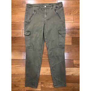Blank NYC The Reade Skinny Crop Mid Rise Green Pant Size 29